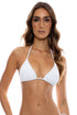 Luli Fama Pura Curiosidad Wavy Ruched Back Tie Side Bottom